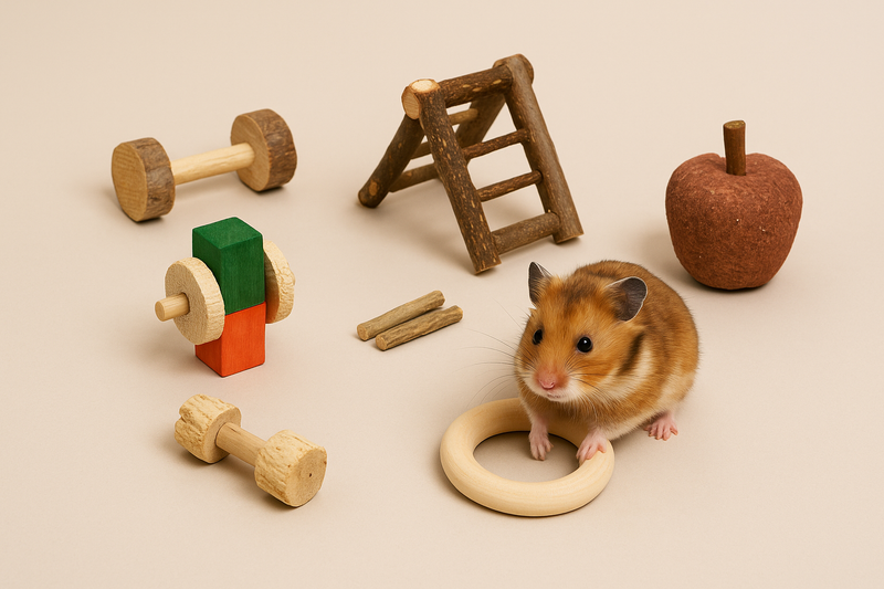 Gnagleksaker till Hamster