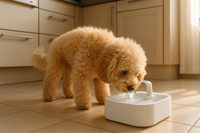 Vattenfontäner till Hund