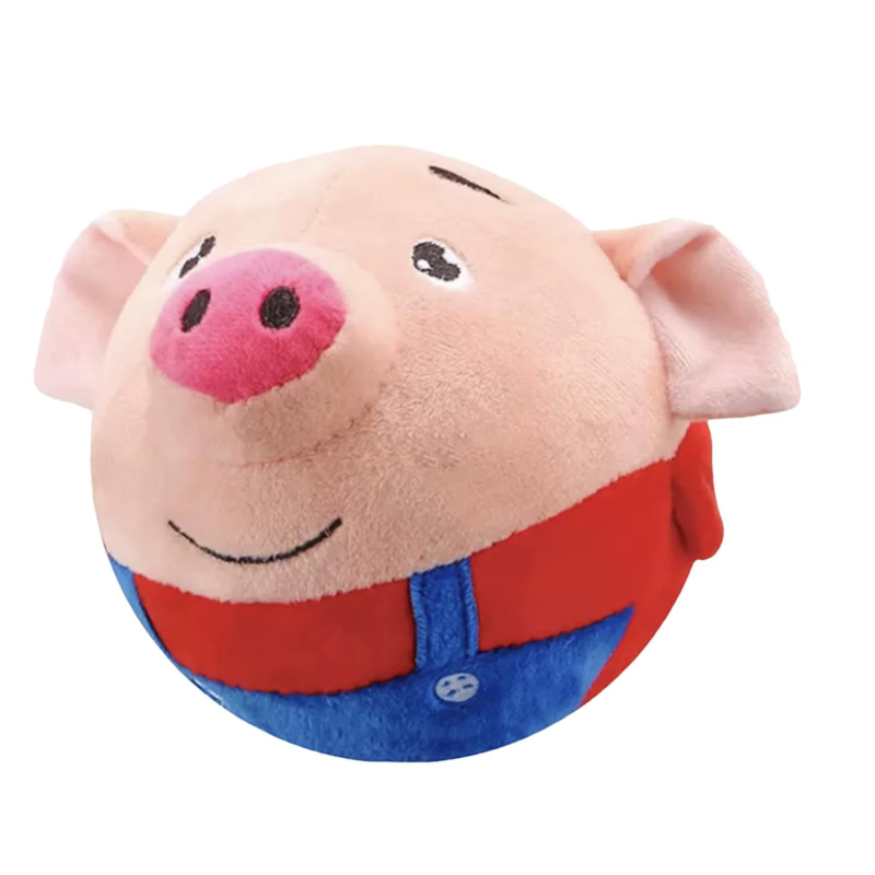 Uppladdningsbar Mjuk Hundleksak – Studsande Boll med Musik