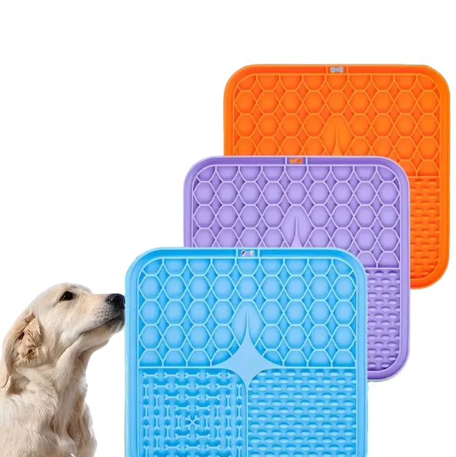 Slickmatta för Hund & Katt – Slow Feeder i Silikon mot Hetsätning & Stress