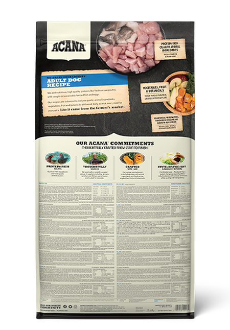 acana adult dog hundfoder kyckling kalkon fisk spannmålsfritt