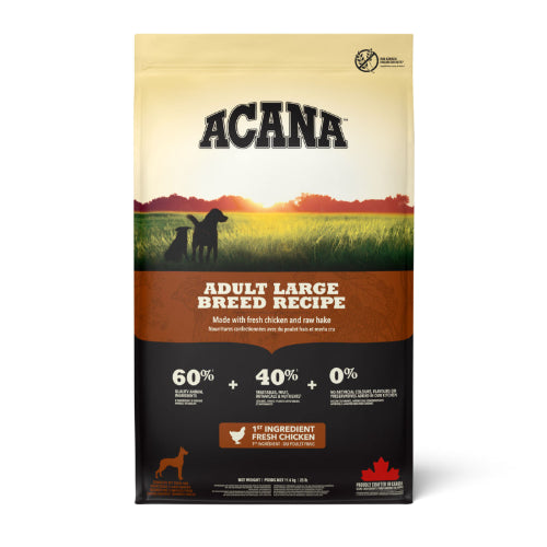 acana adult large breed hundfoder kyckling fisk proteinrikt omega3