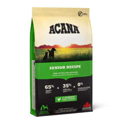 acana senior hundfoder kyckling grönsaker proteinrikt glukosamin naturliga ingredienser