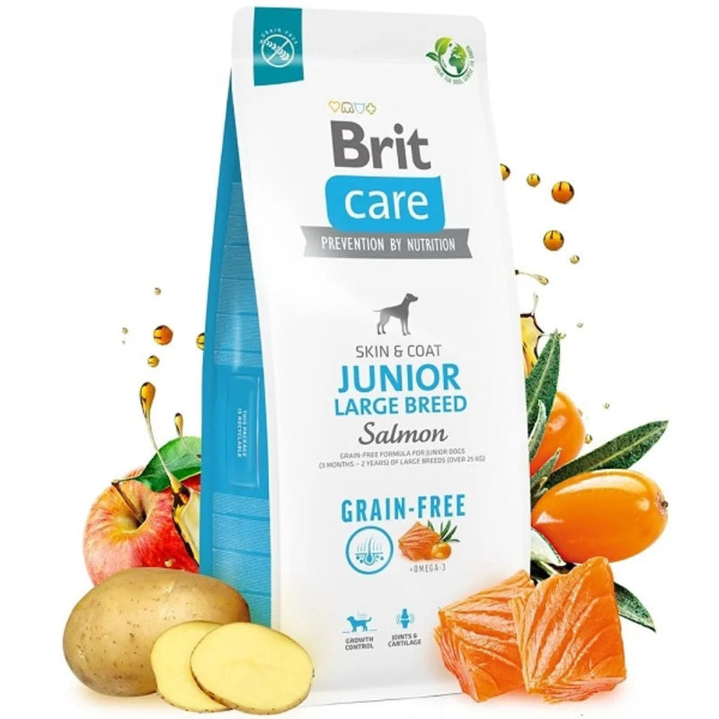 brit care junior large breed hundfoder lax potatis spannmålsfritt