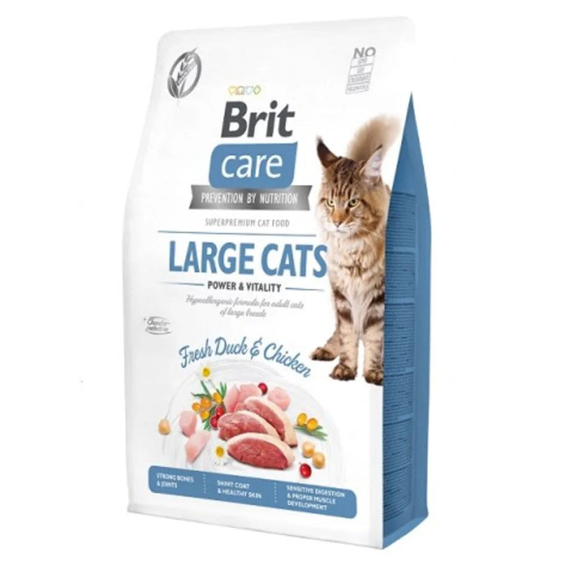 brit care large cats kattfoder spannmålsfritt anka kyckling
