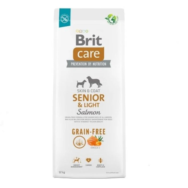 brit care senior hundfoder lax potatis spannmålsfritt