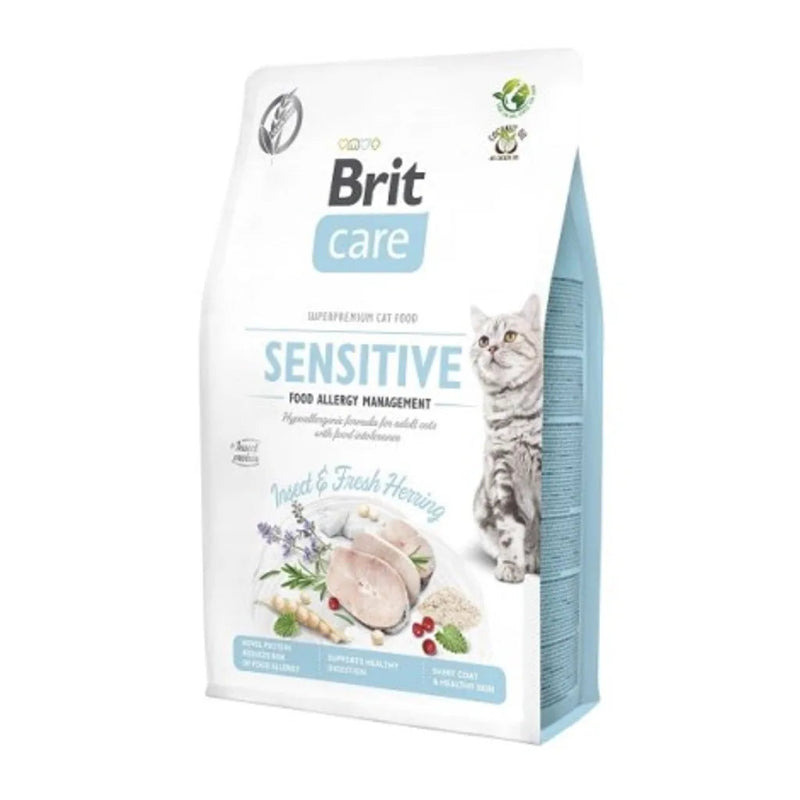 brit care sensitive kattfoder spannmålsfritt insektsprotein sill
