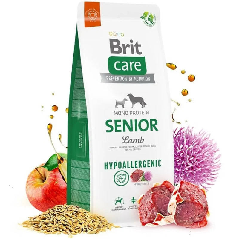 hypoallergent senior hundfoder lamm ris leder immunitet