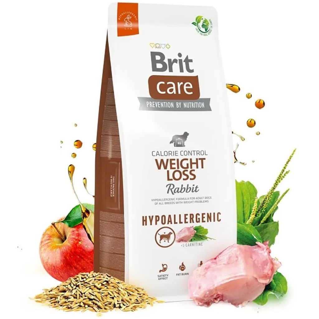 hundfoder viktminskning kanin ris lågfett hypoallergent