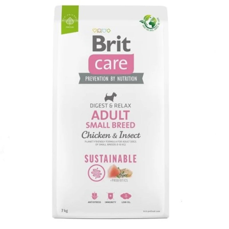brit care sustainable small breed dog chicken insect små hundar