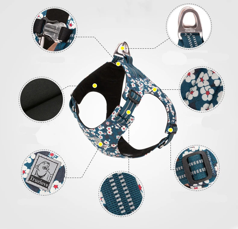 Blommig Bomullssele med Vaddering, Reflektion och Snabbknäppning