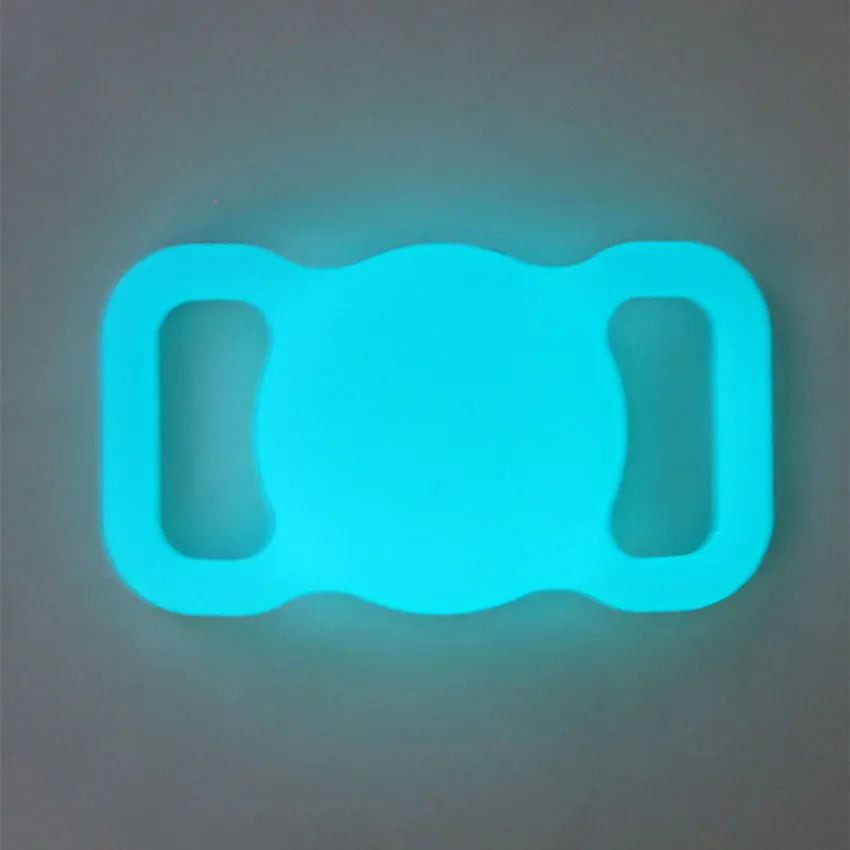 Airtag Skyddsfodral för Hund och Katt – Silikonhölje med Lysande Effekt