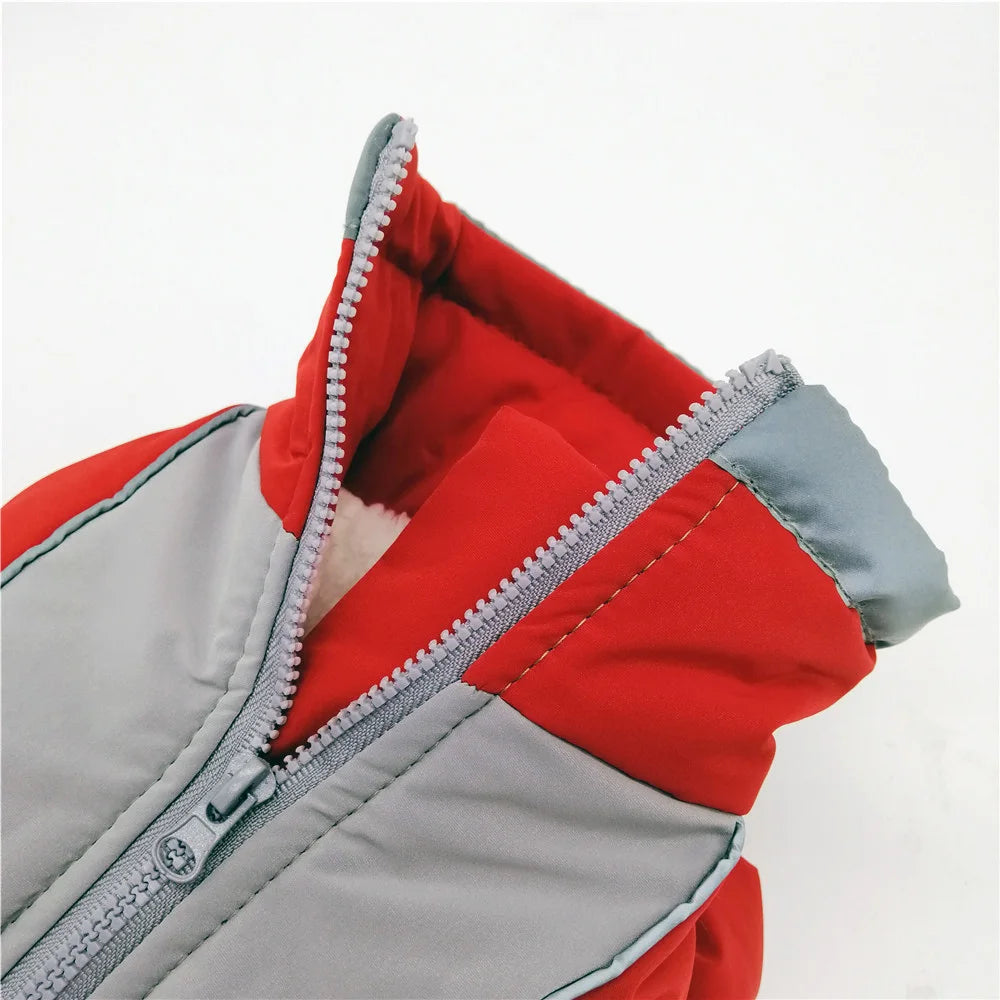 vinteroverall för hund varm vattentät med reflex