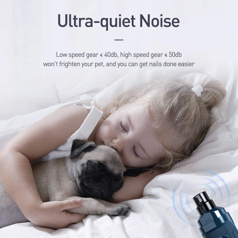 Elektrisk Kloslip – Uppladdningsbar Nagelslip med LED och 2 Hastigheter