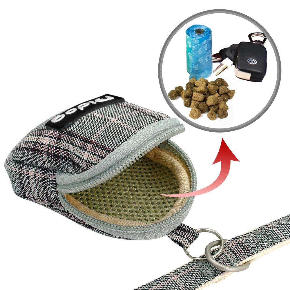 Varm Vadderad Sele med Koppel och Godispåse för Hund och Katt