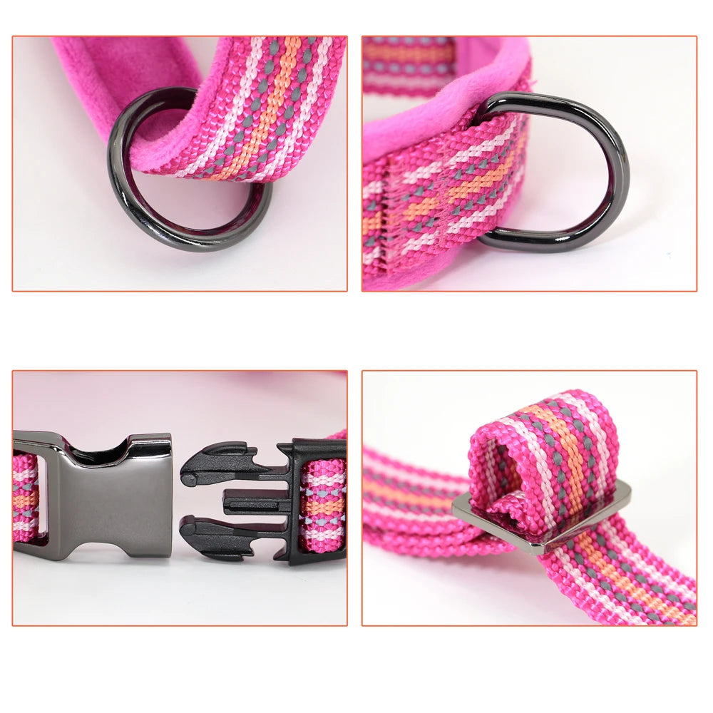 Slitstark Vadderad Hundsele med Handtag och Reflekterande Detaljer