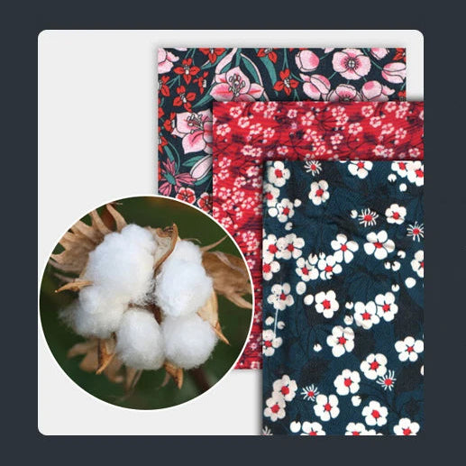 Blommig Bomullssele med Vaddering, Reflektion och Snabbknäppning