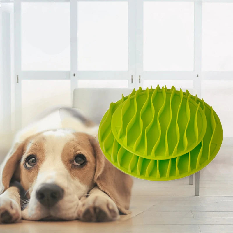 Slow Feeder Matskål för Hund och Katt – Design med Vågor