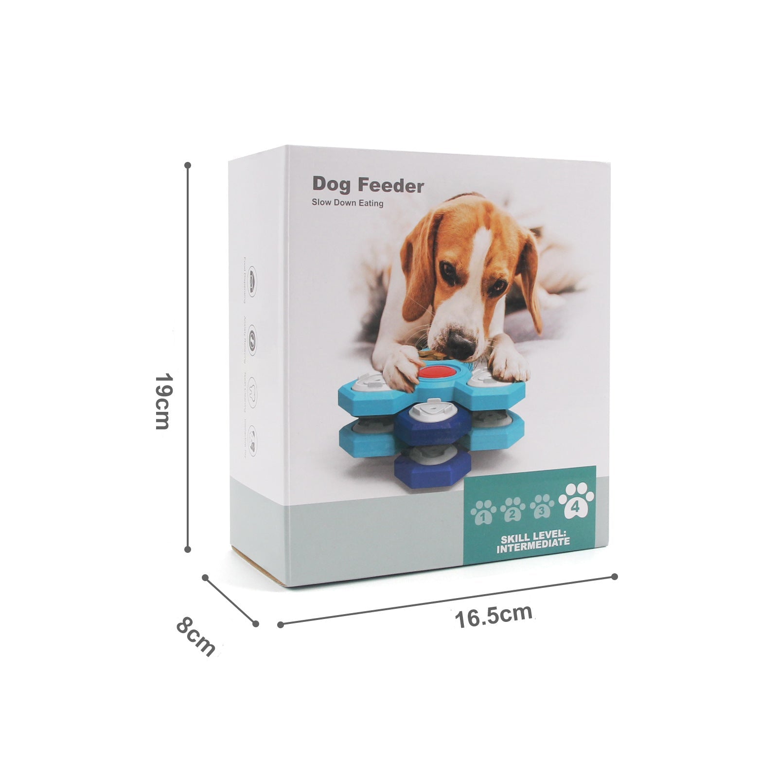 Slow Feeder Pusselleksak för Hund – Interaktiv Matskål Tränar Hundens IQ