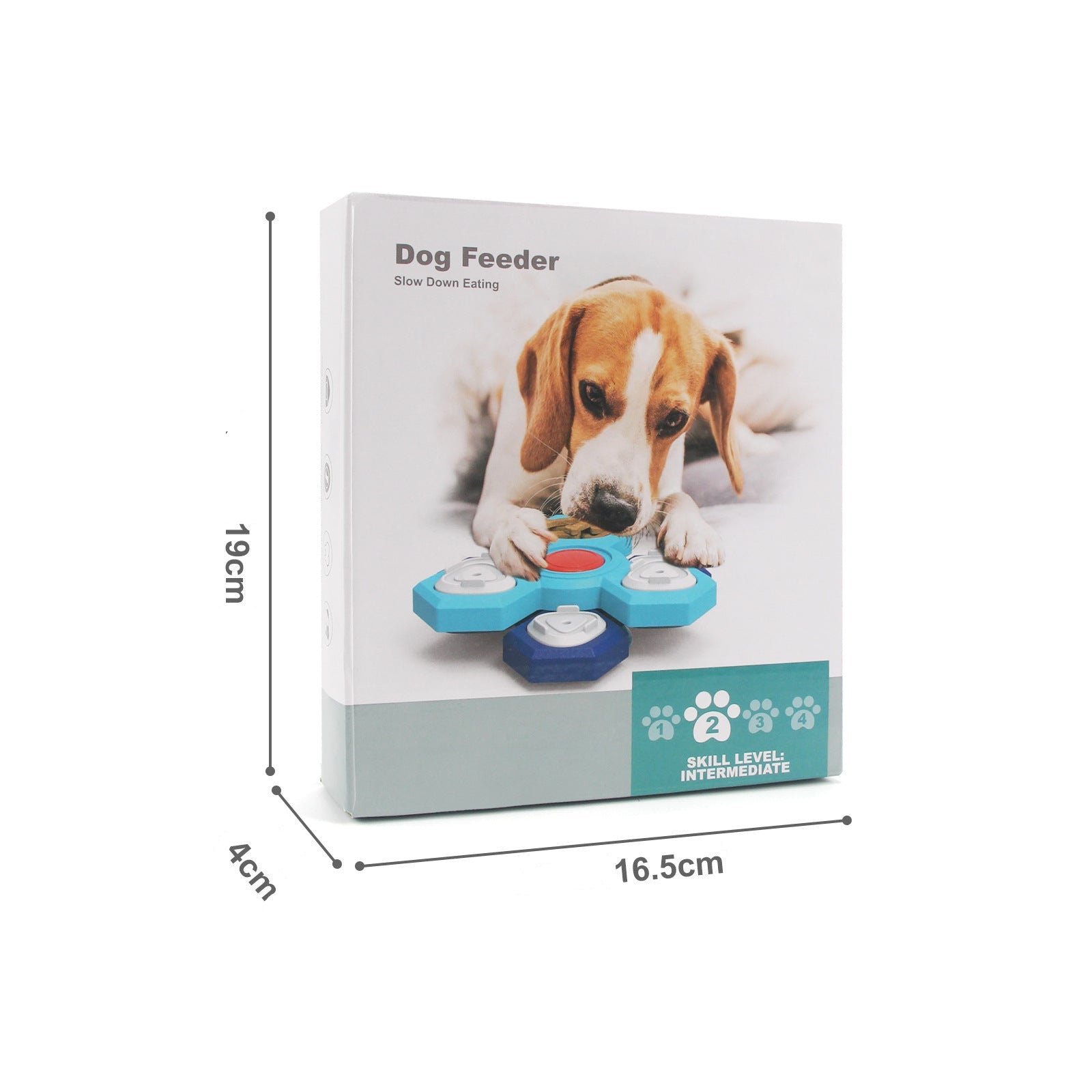 Slow Feeder Pusselleksak för Hund – Interaktiv Matskål Tränar Hundens IQ