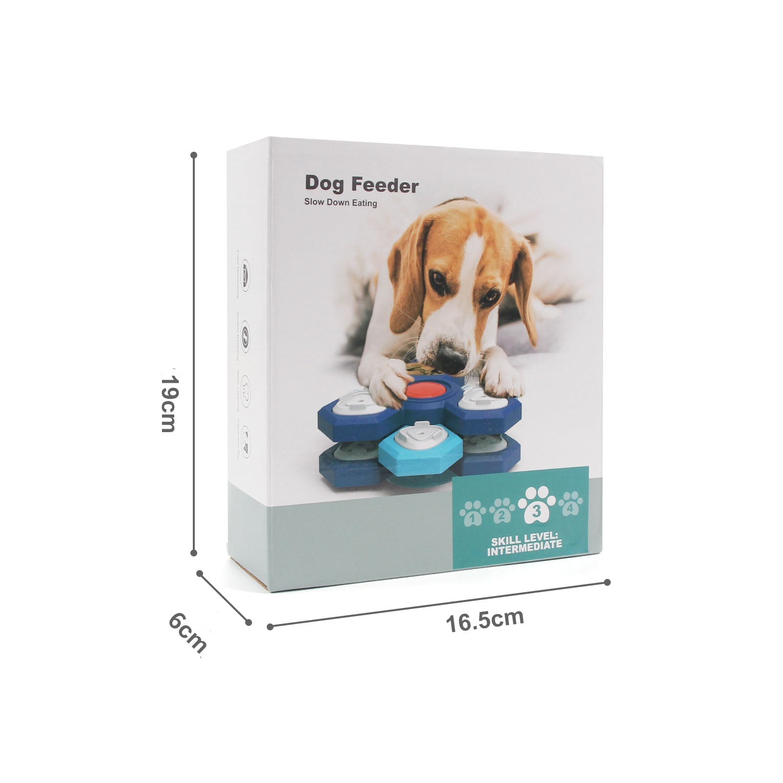 Slow Feeder Pusselleksak för Hund – Interaktiv Matskål Tränar Hundens IQ