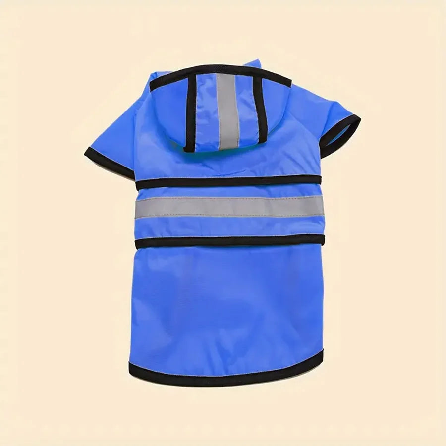 Vattentät och Justerbar Hundregnjacka – Skydd mot Regn och Blåst året runt