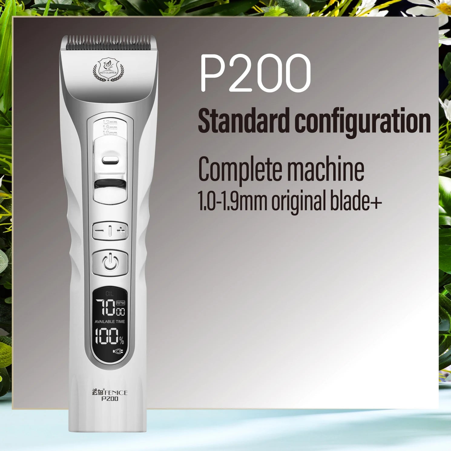 Professionell Trimmer till Hund och Katt - Sladdlös och Uppladdningsbar