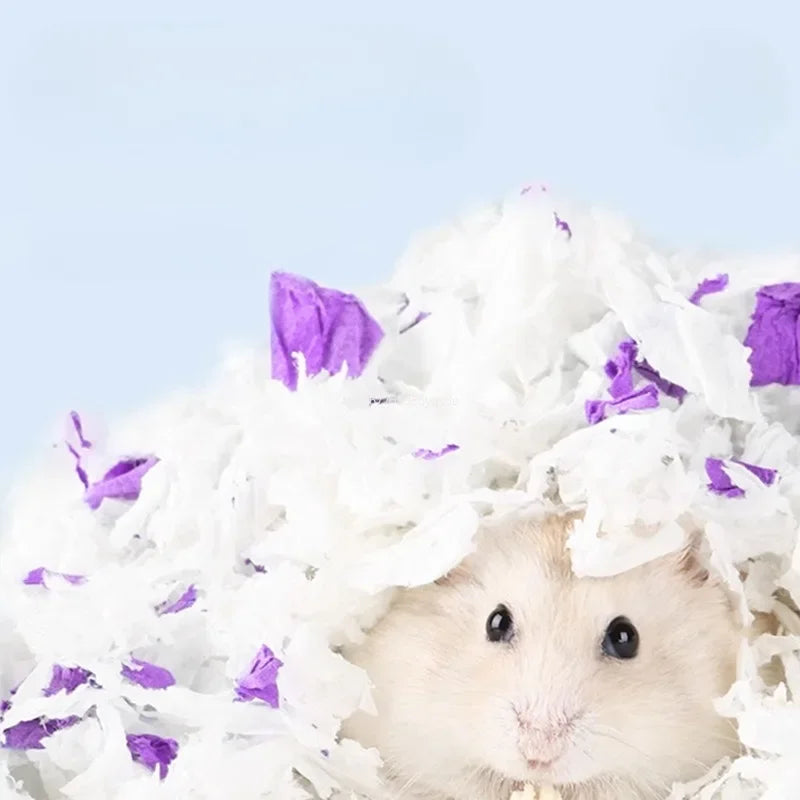 Hamsterströ - Mjuk Bomullspapper Lite Damm och Hög Absorption