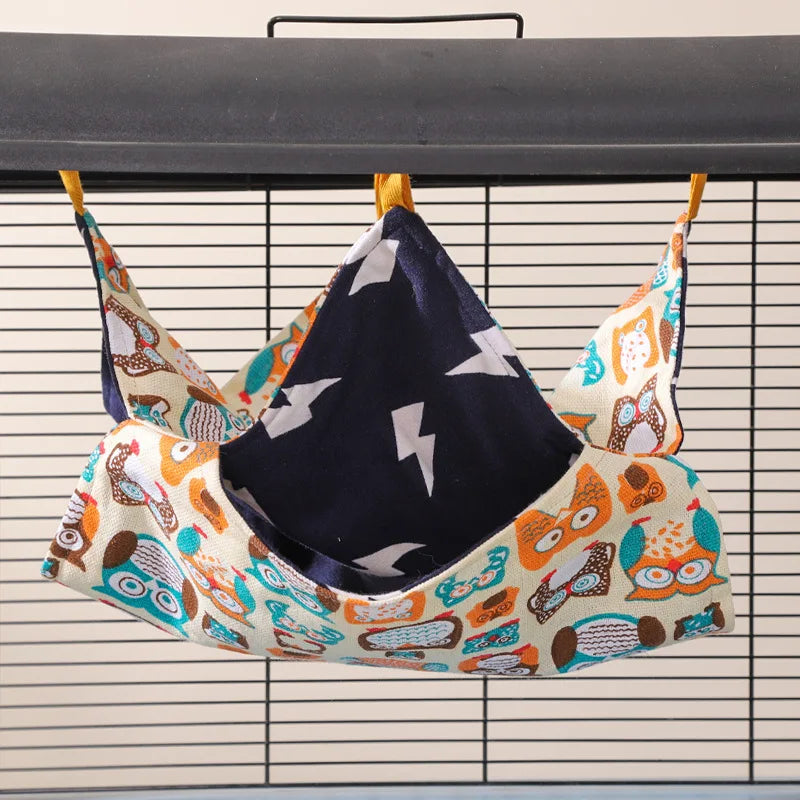 Hängmatta i 2-3 Lager i Fleece för Smådjur