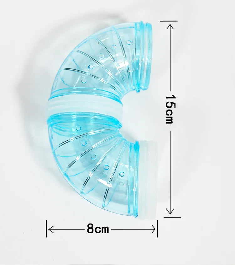 Hamstertunnel Set 4 Delar i Transparent Plast