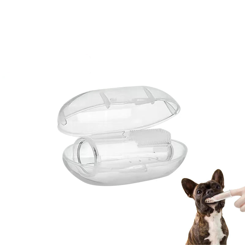 Mjuk Silikon Fingerborste för Husdjur – Skonsam & Effektiv Tandvård för Hund & Katt