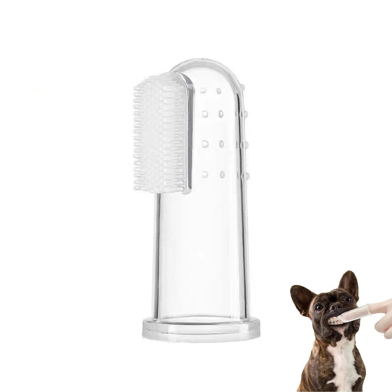 Mjuk Silikon Fingerborste för Husdjur – Skonsam & Effektiv Tandvård för Hund & Katt