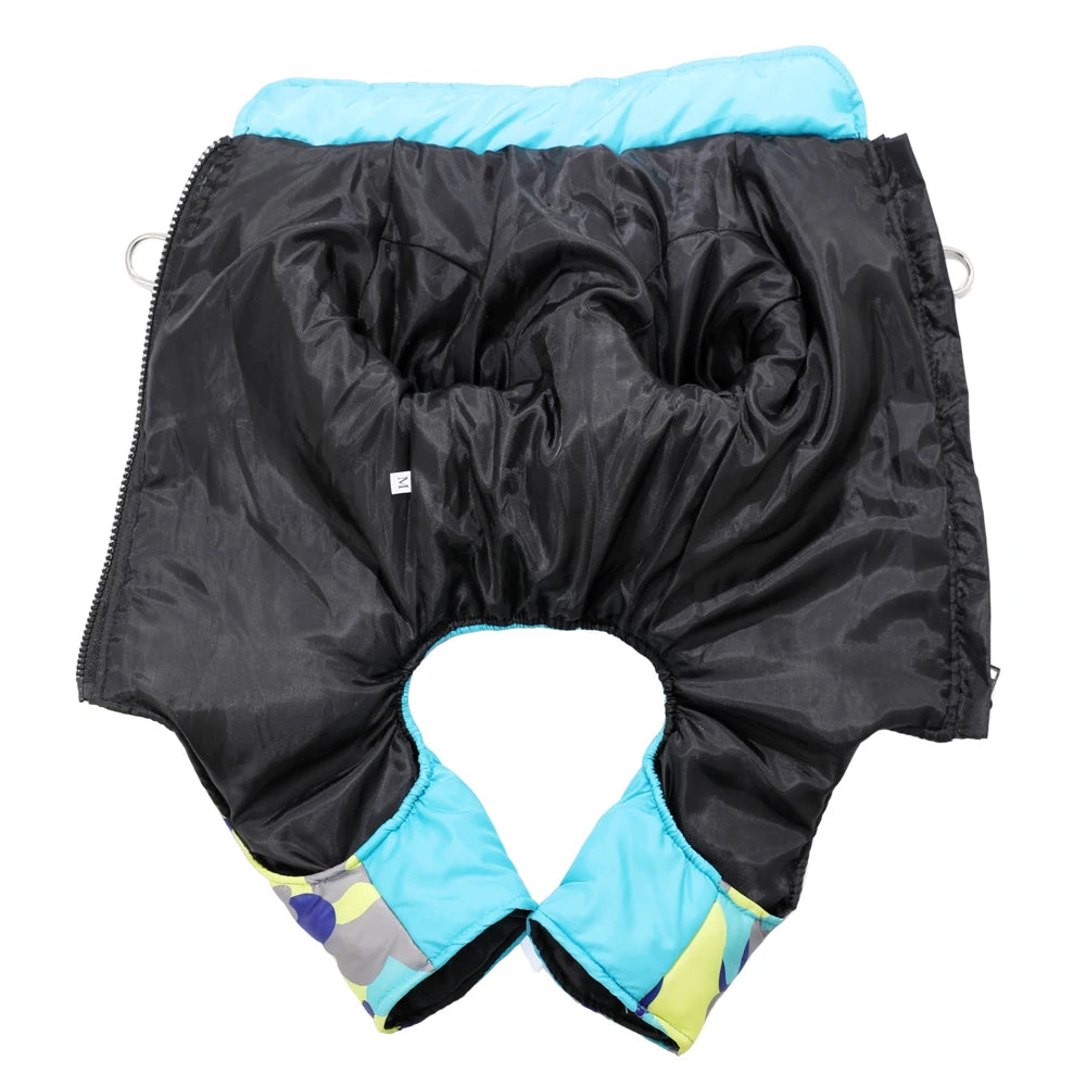 Vinteroverall med D-Ring för Hund & Katt – Varm, Vindtät & Reflekterande för Kalla Promenader