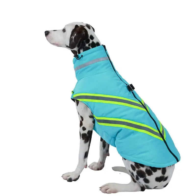 Vattentät & Varm Hundjacka med Reflex – För Små till Stora Hundar i Vinterväder