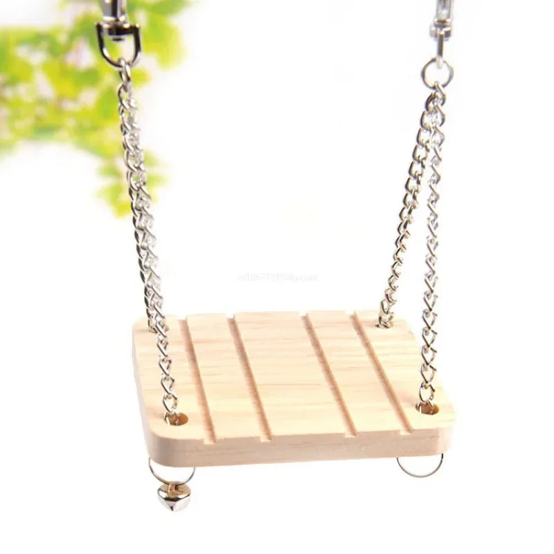 Hängande Trägunga med Bjällra för Råttor och Smådjur