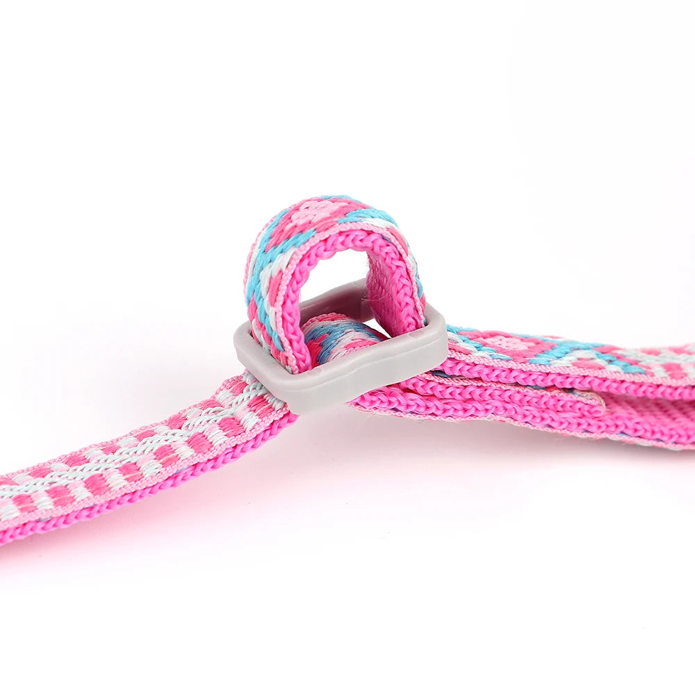 Justerbart Nylonsele med Koppel och Bjällra för Små Hundar och Katter