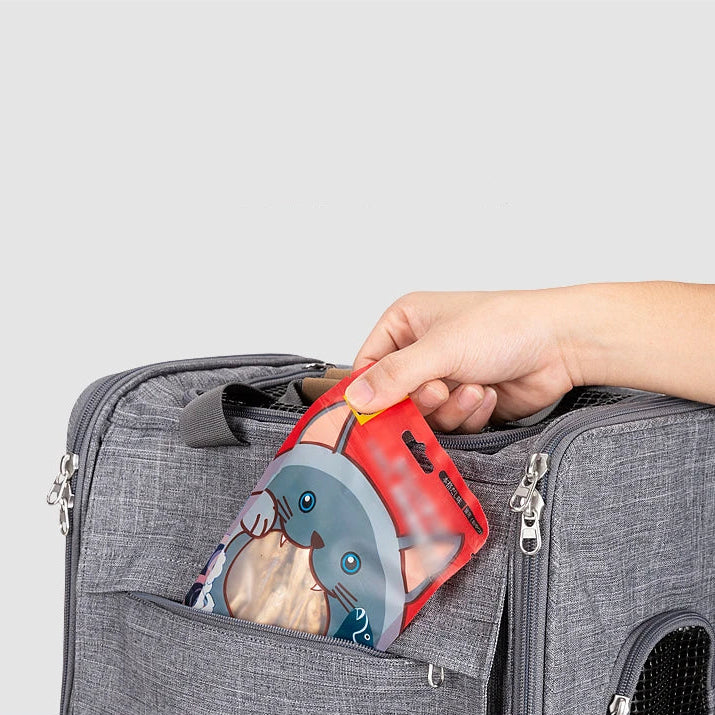 Resväska för Hund & Katt – Andningsbar Husdjursväska för Smådjur