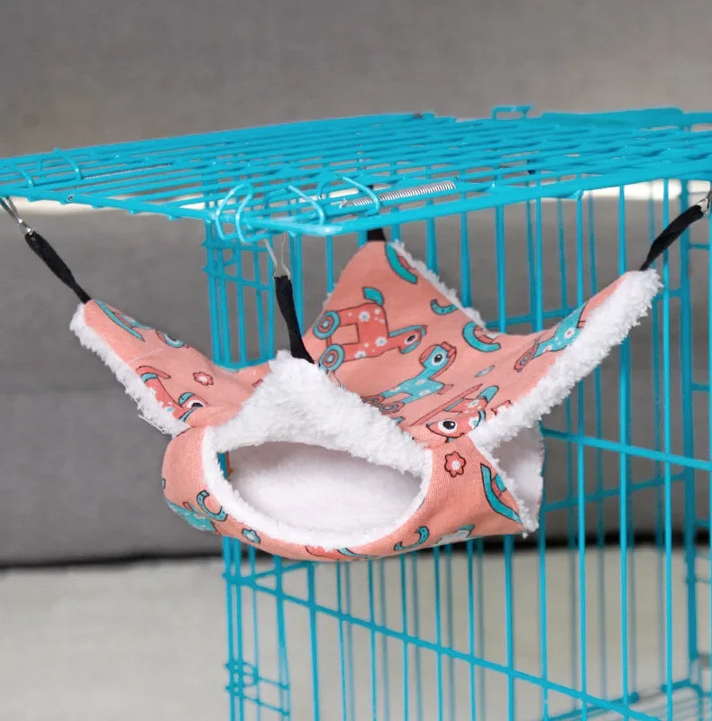 Hängmatta i Bomull för Smådjur - Singel eller Dubbellager