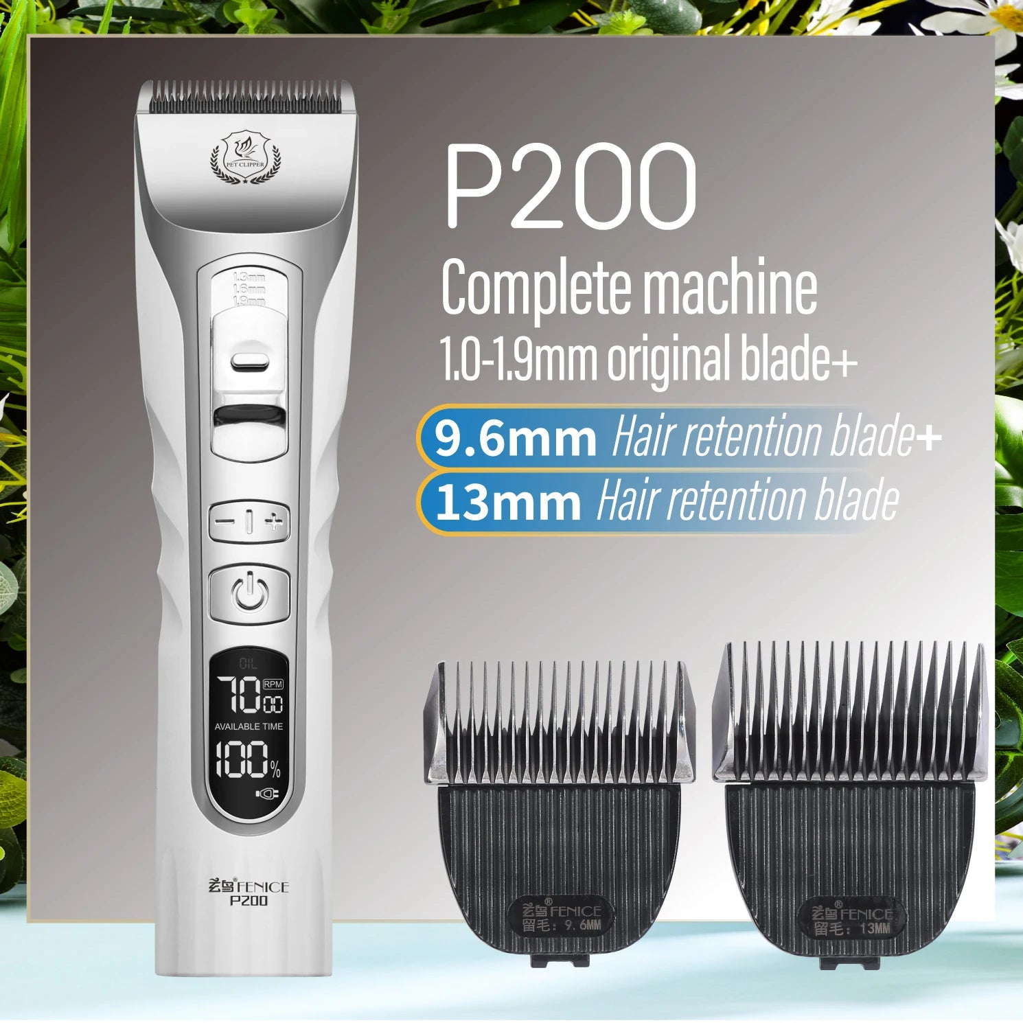 Professionell Trimmer till Hund och Katt - Sladdlös och Uppladdningsbar