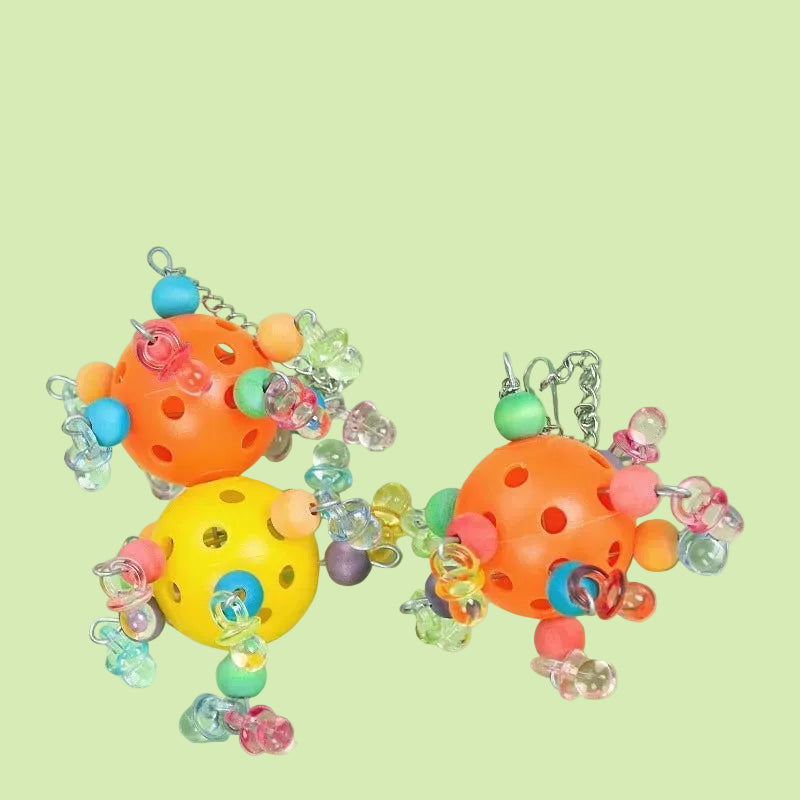 Färgglad Fågelleksak för Buren