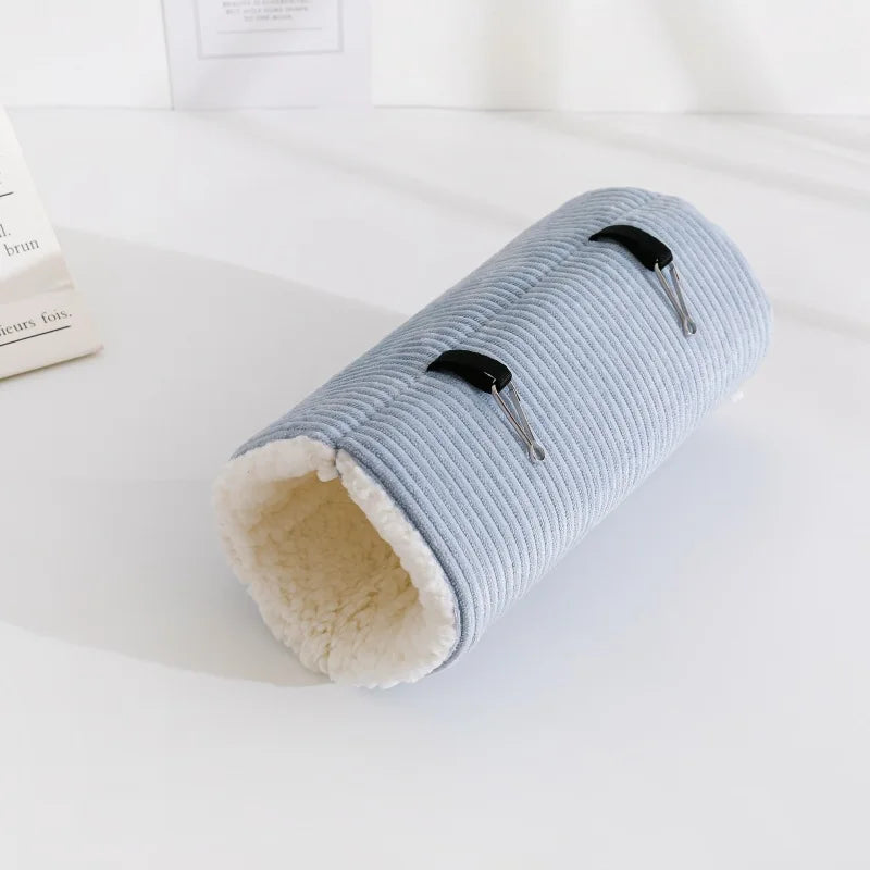 Hängmatta och Tunnel i Fleece för Smådjur – Varm och Mysig Viloplats