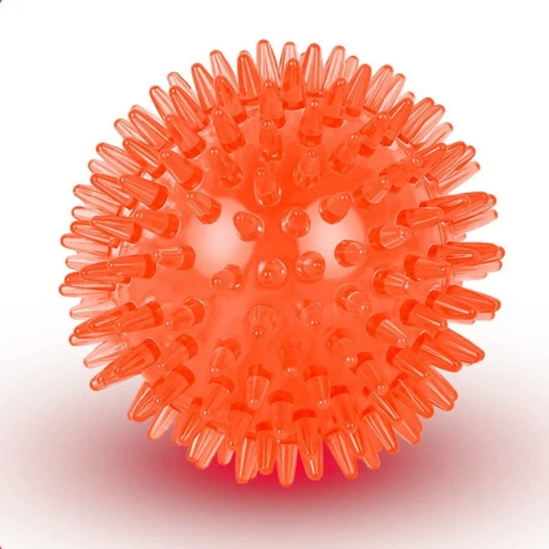 tuggleksak hund färgglad boll ljud tandrensning