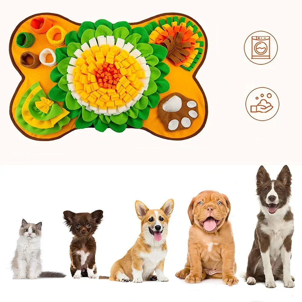 Interaktiv Doftmatta för Hund – Mental Stimulans, Stressreducering & Slow Feeder i Ett