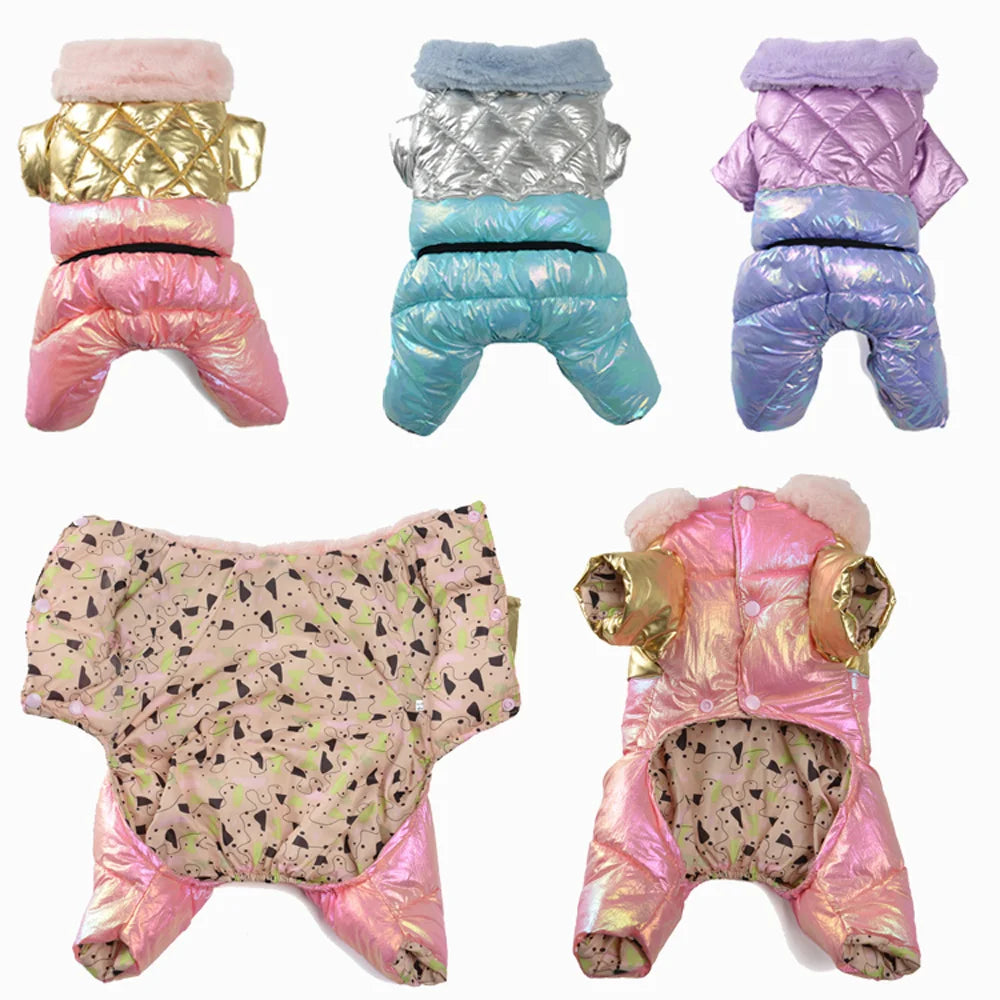 Vinterjacka med Fleecefoder för Hund & Katt – Vindtät & Vattenavvisande Overall för Kalla Dagar