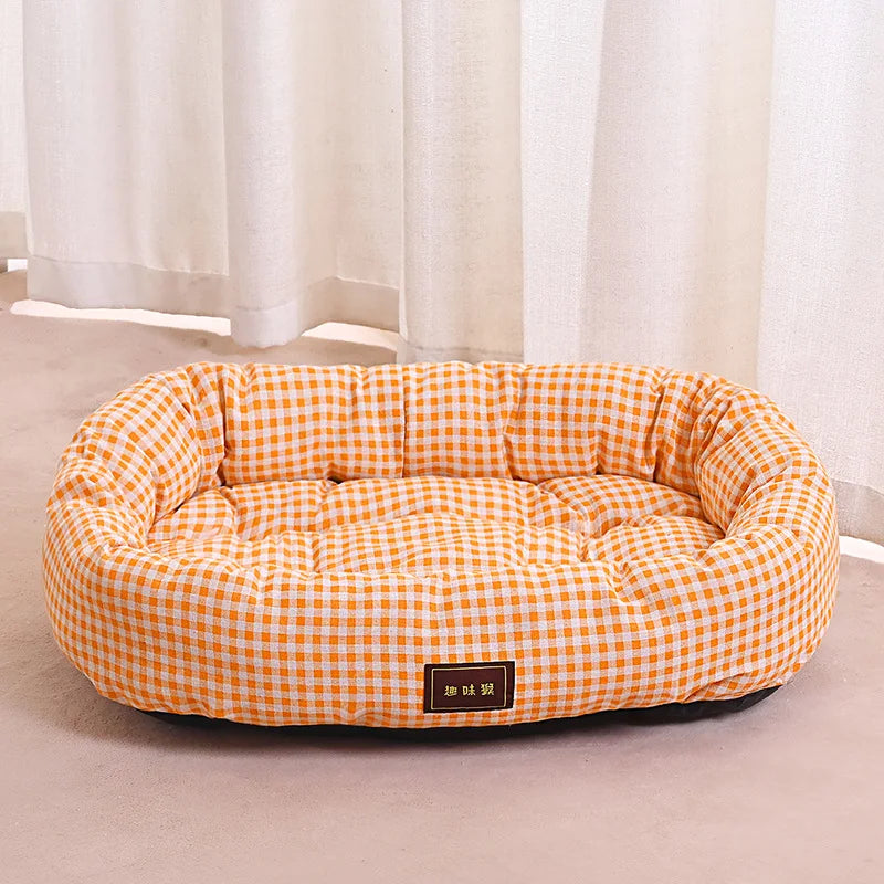 universell hund kattbädd mjuk liggplats alla årstider