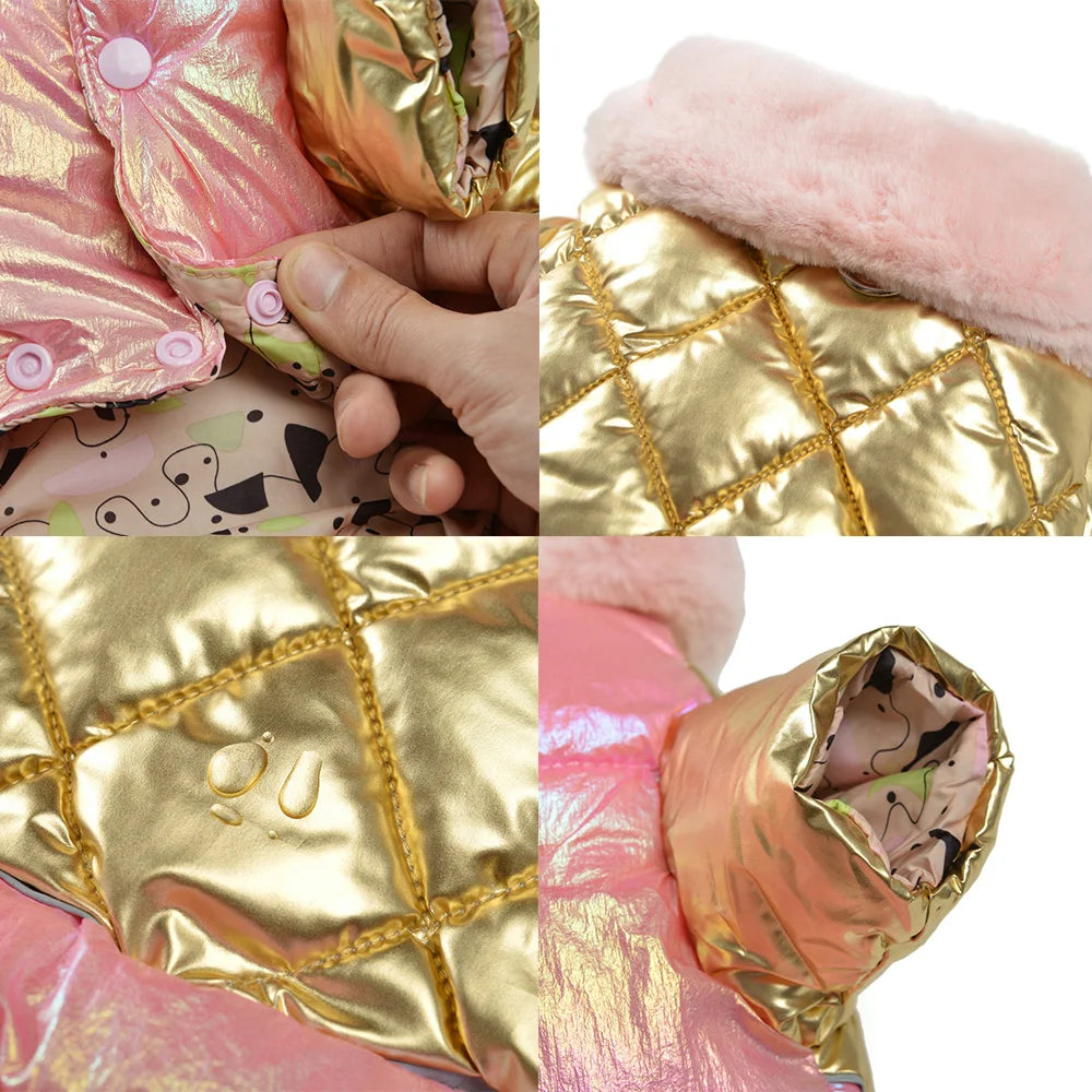 Vinterjacka med Fleecefoder för Hund & Katt – Vindtät & Vattenavvisande Overall för Kalla Dagar