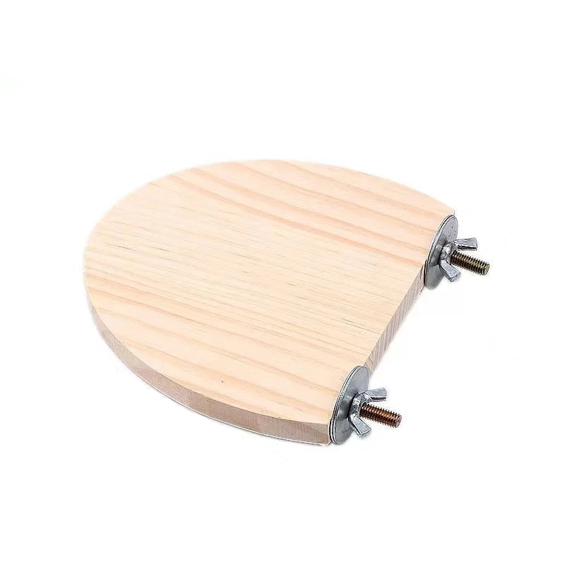 Träplattform för Smådjur och Fåglar – Naturlig Sitt- och Lekplats