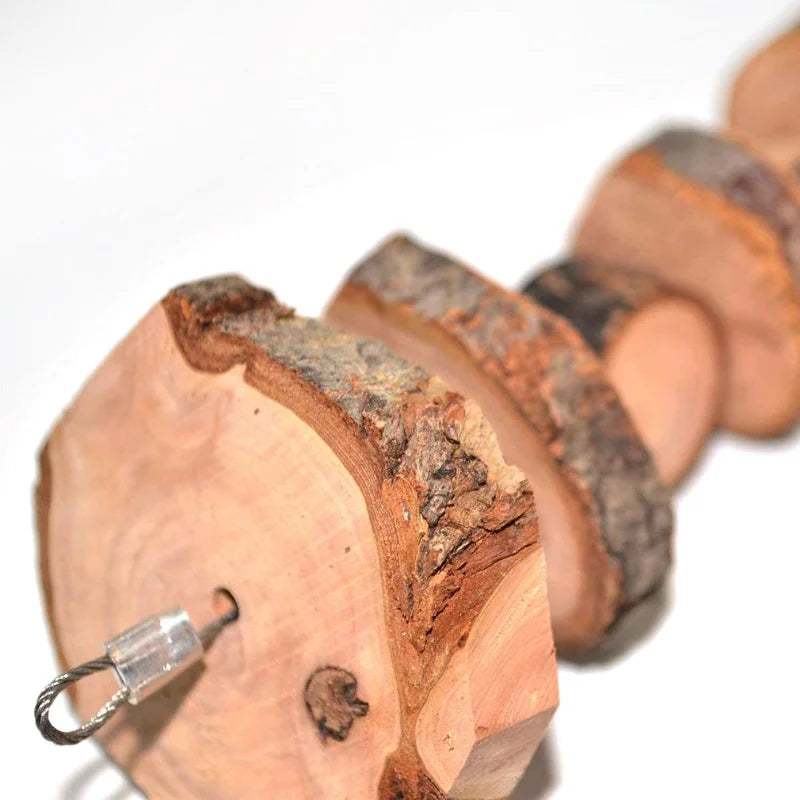 Naturlig Leksak i Äppelträ för Smådjur och Fågel – Hälsosam Tandvård