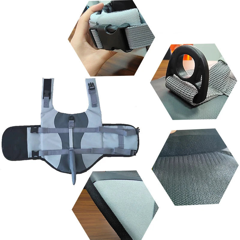 Hundflytväst med Handtag och Hög Flytkraft för Simning och Båt