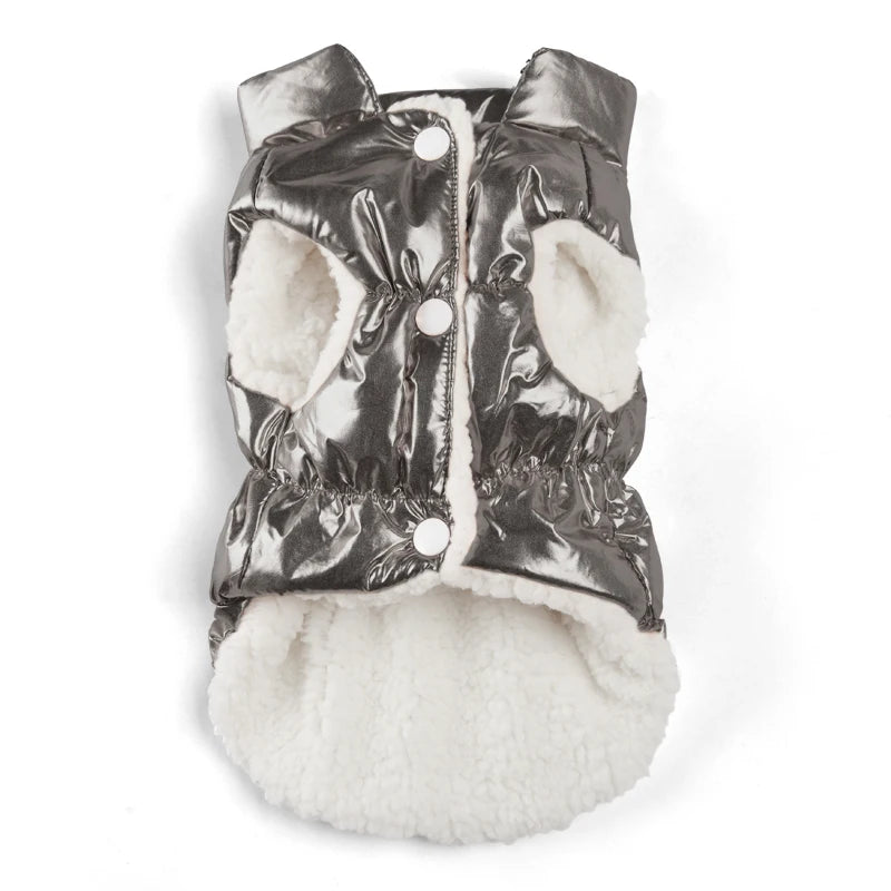 Vattentät och Varm Vinterjacka för Små Hundar och Katter – Fleecefodrad Väst